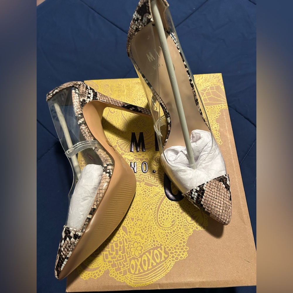 Mix No. 6 • Snakeskin and Clear Heels • 7M - Picture 1 of 8